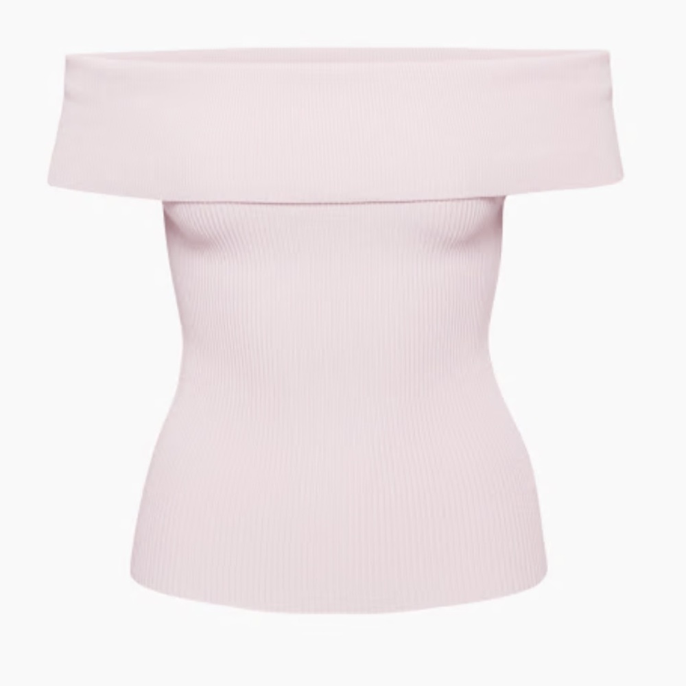 Babaton - sculpt knit off-shoulder top